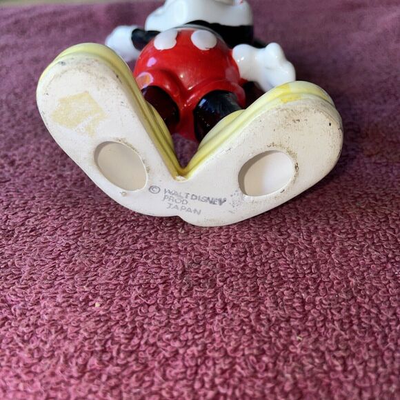 1985 Disney Mickey Mouse Hi Pie-Eye Ceramic Figurine Made in Japan 5” Tall - Picture 5 of 5